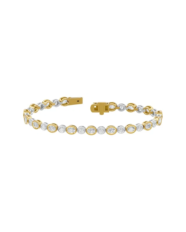 Lab Grown Diamonds Silver 4.52 ct. tw. Lab-Grown Diamond Bracelet, image 1 of 1 from Rue La La