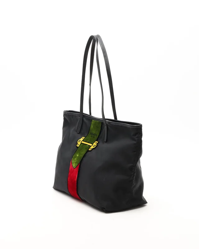 Prada Tessuto Ricomo Triompe Loéil Tote Bag in Nylon from A Retro Tale, photo 2 of 8