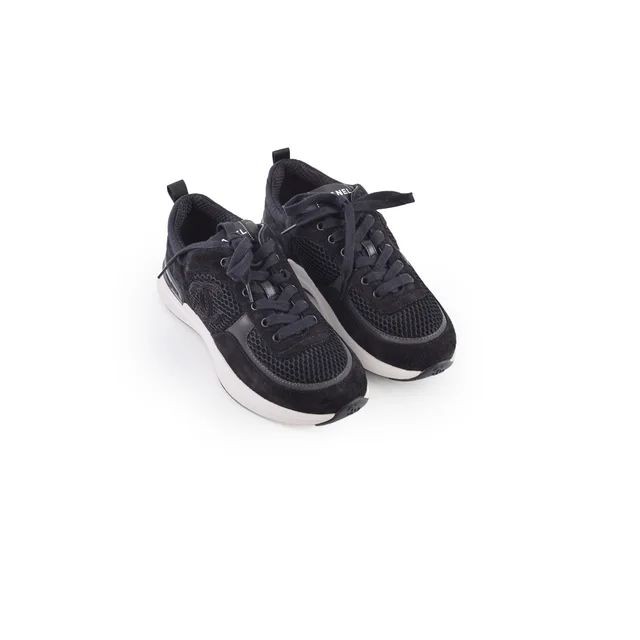 Chanel Mesh Sneakers Size 38 in Black from The Purse Affair