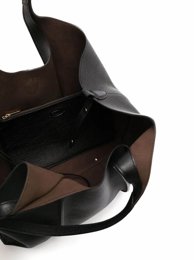 Tod's T Timeless Tote Bag — Black Calf Leather in Black Calfskin from HEWI, photo 2 of 2