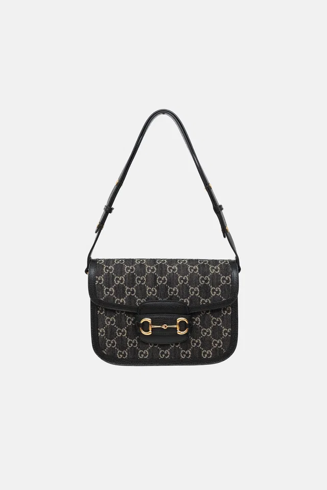 Gucci GG Monogram Denim 1955 Bag in Denim from VSP Consignment