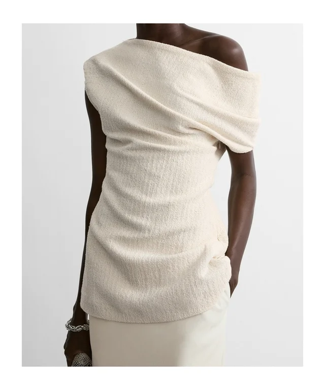 Toteme One-shoulder top ecru, photo 2 of 5 from SENSER
