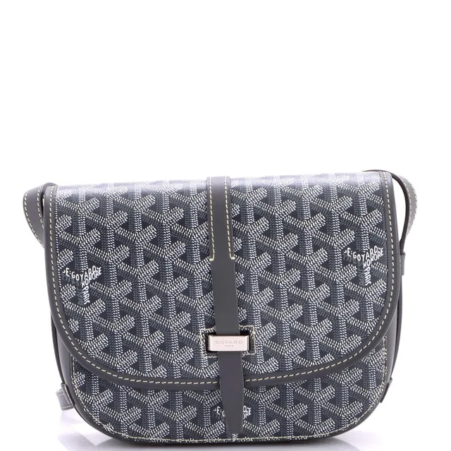 Goyard Belvedere II Messenger Bag Coated Canvas PM in gray Coated canvas from Rebag