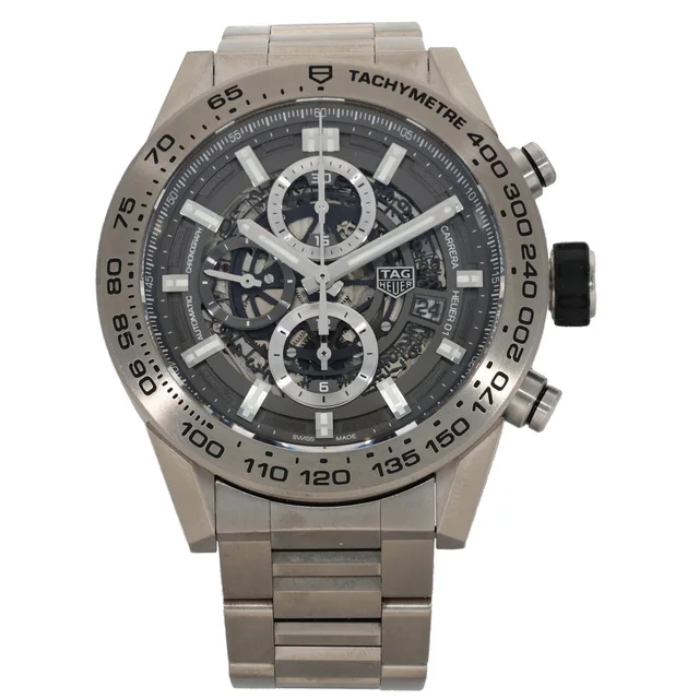 TAG Heuer Carrera CAR2A8A 43mm Titanium Watch from H&T