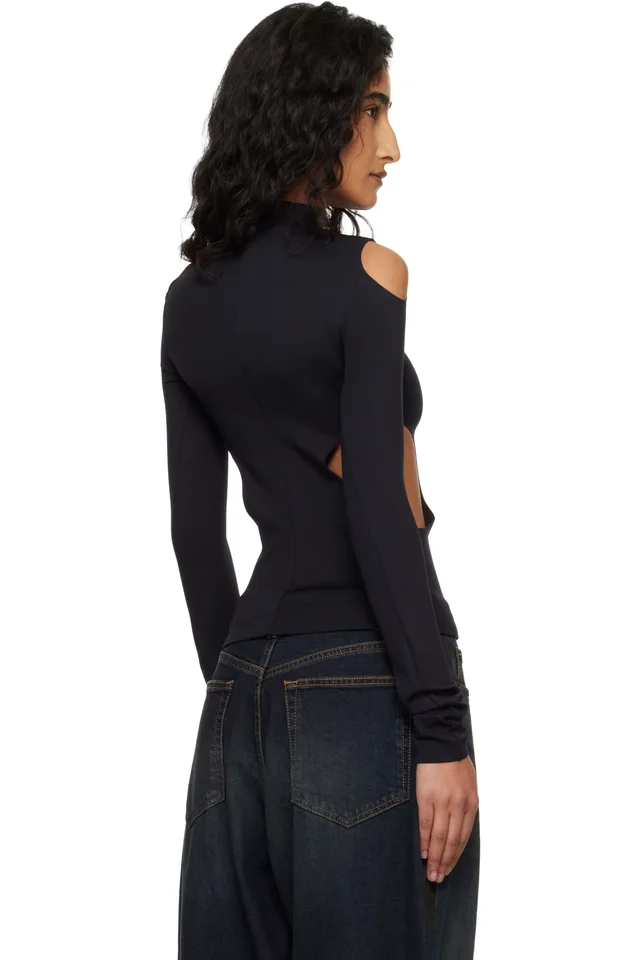 Off-White Black Sleek Meteor Top, photo 3 of 4 from SSENSE