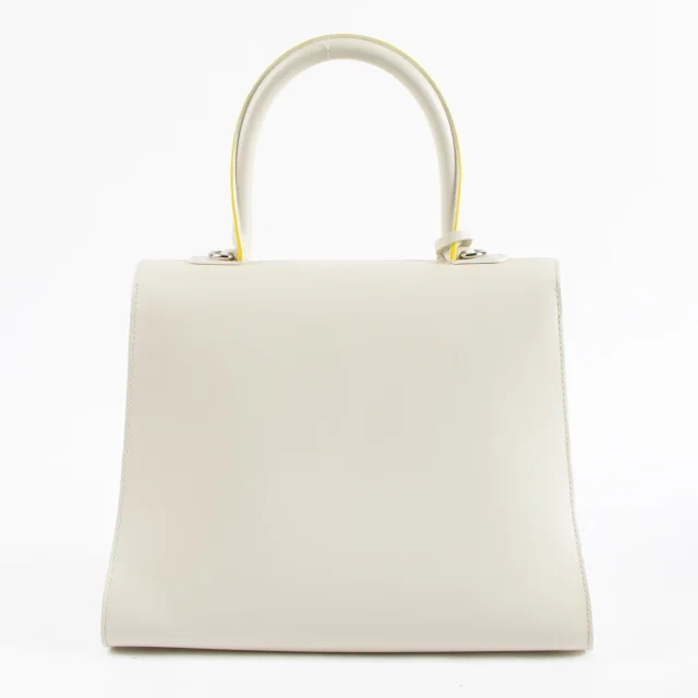 Delvaux Ivory Box Calf Brillant MM Magic Bag in White Box leather from Labellov, photo 4 of 11