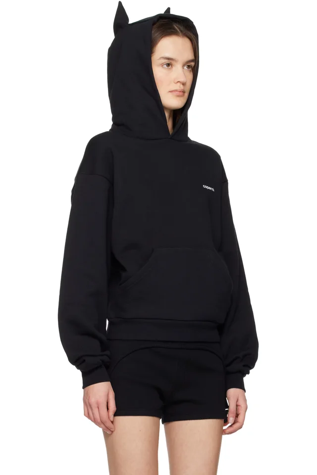 Coperni Black Horn Hoodie, photo 2 of 4 from SSENSE