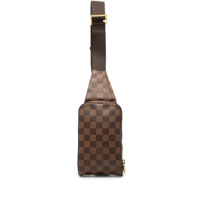 Brown Louis Vuitton Damier Ebene Geronimos Crossbody Bag in Brown Canvas from Designer Revival