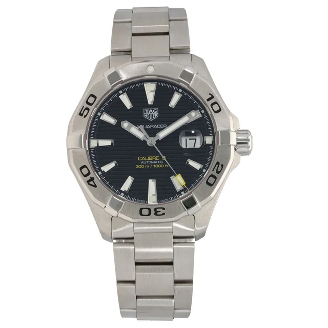 TAG Heuer Aquaracer WAY2010 43mm Stainless Steel Watch from H&T