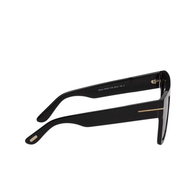 Tom Ford Men's Oversized Sunglasses - Black in black from Depop, photo 9 of 9