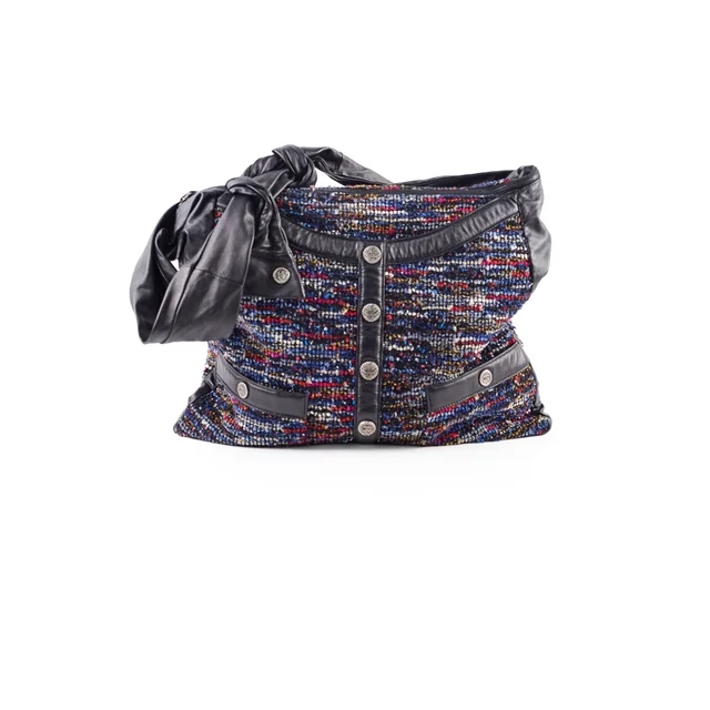 Chanel Large Girl Shoulder Bag in Tweed from The Purse Affair
