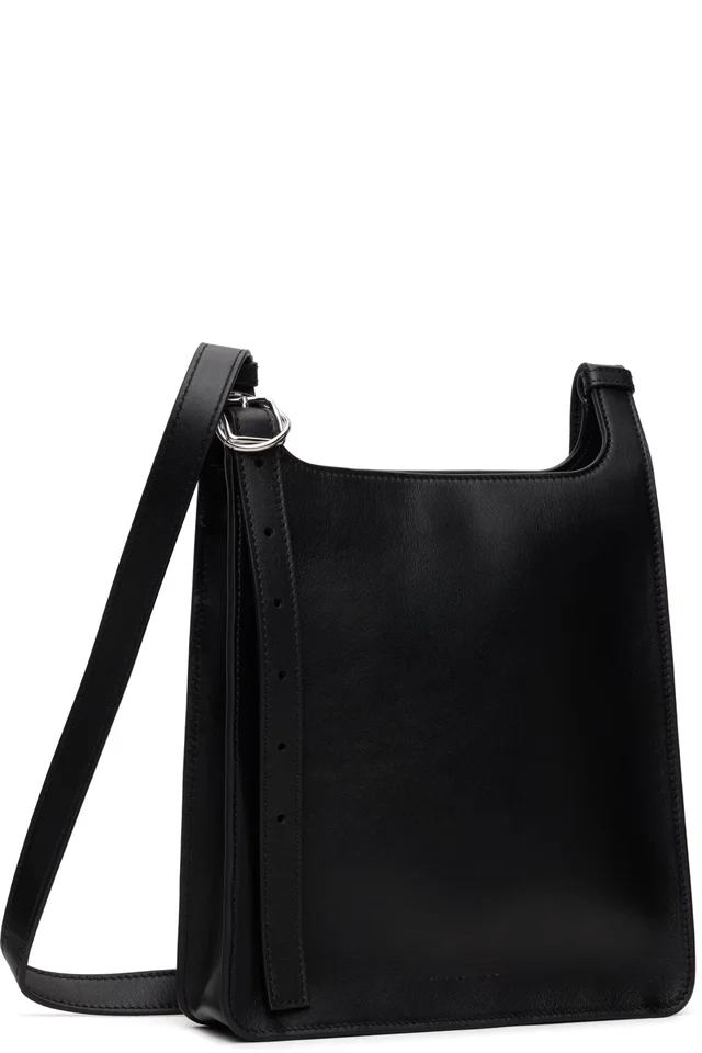 JACQUEMUS Black 'The small Tablier' Bag, photo 2 of 4 from SSENSE