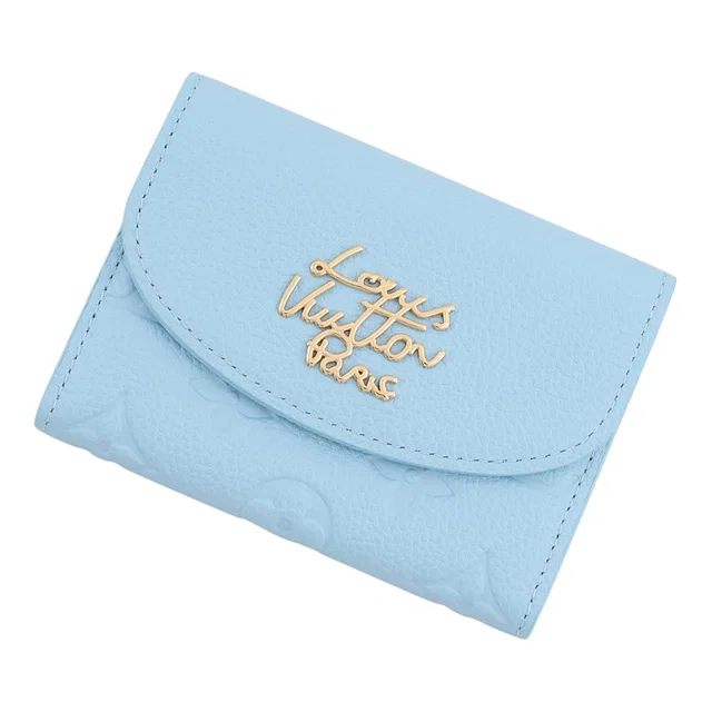 Louis Vuitton Rosalie Coin Purse GrapeBlueM27480 Monogram Empreinte Leather in Leather from GALLERY RARE