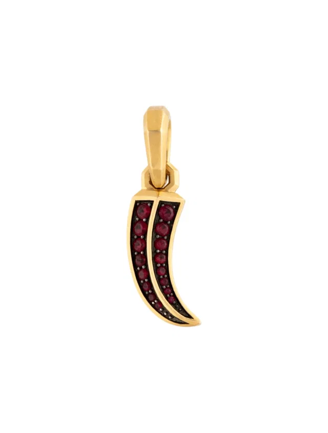 David Yurman 18K Ruby Claw Amulet Pendant in multicolor from The RealReal