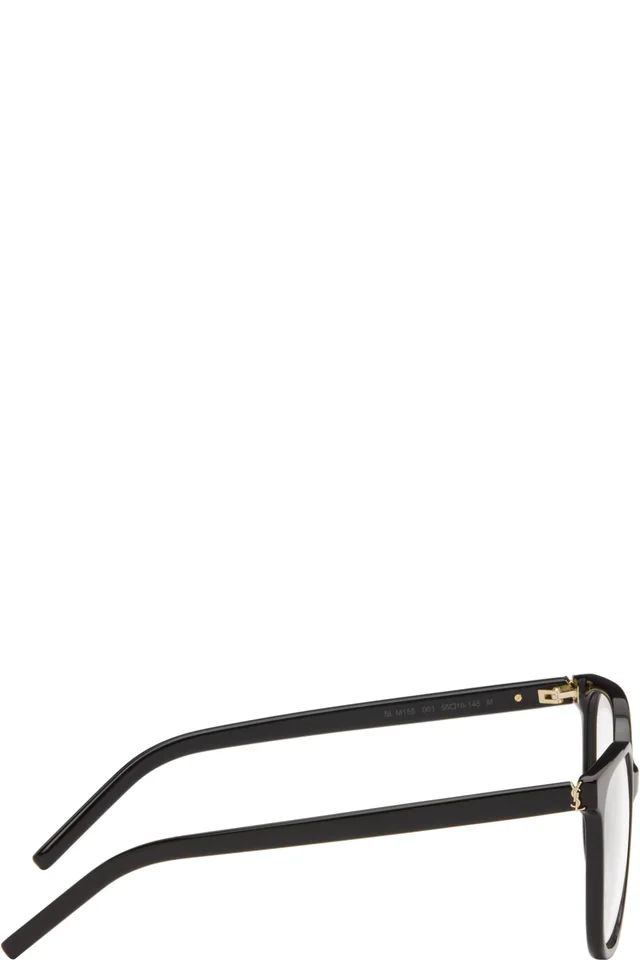 Saint Laurent Black SL M155 Glasses, photo 2 of 4 from SSENSE