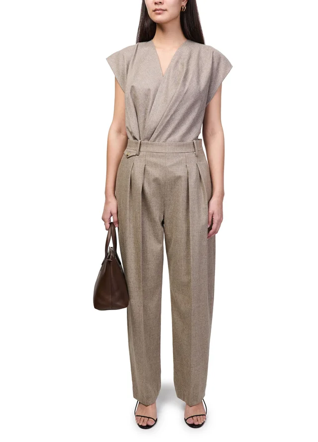 KHAITE Dugan pants in Metallized 100% cotton, photo 5 of 5 from 24S (US)