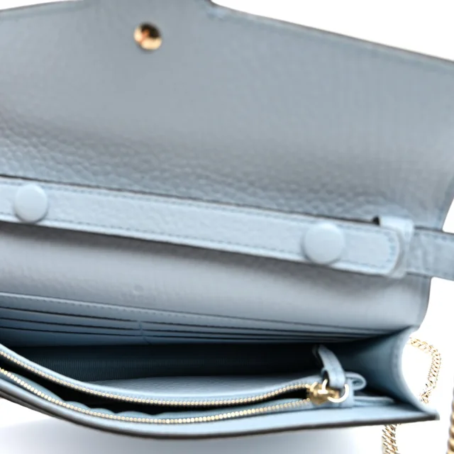 Gucci Dionysus NM Chain Wallet Porcelain Light Blue in Blue Calfskin from FASHIONPHILE, photo 5 of 10