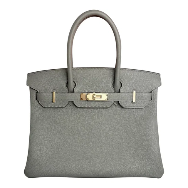 Hermès Birkin 30cm Gris Meyer Togo Bag - W Stamp in Grey Togo leather from Luxury Promise
