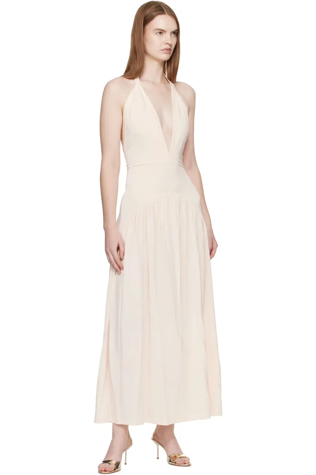 Aya Muse Off White Ola Midi Dress, photo 4 of 4 from SSENSE