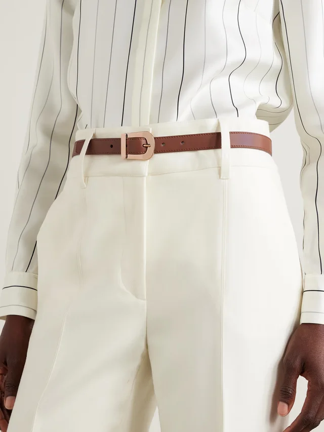 GABRIELA HEARST Marija leather belt in Beige, photo 2 of 2 from NET-A-PORTER (Canada)