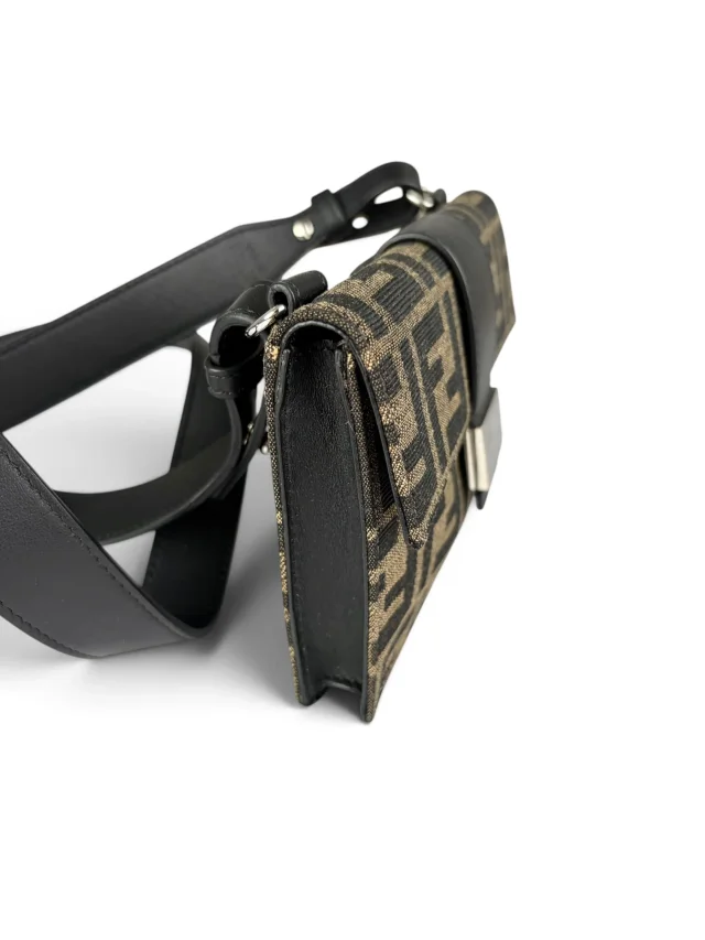 Fendi Jacquard Vitello Grace 1974 Baguette Belt Pouch in Canvas from Season 2 Consign, photo 4 of 10