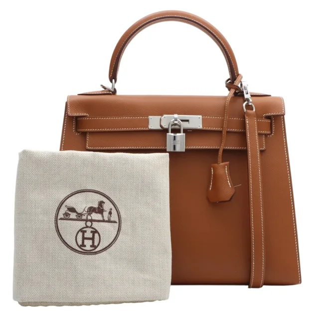 Hermès 2009 Kelly 28 Gold in Gold Epsom leather from VINTAGE QOO TOKYO, photo 18 of 18