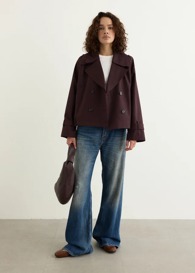 Incu Collection Midnight Cropped Trench from Incu, photo 1 of 1