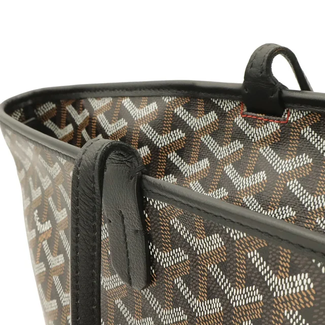 Goyard Atlua Mm Tote Bag Shoulder Coated Canvas Leather White in black Coated canvas from Poshmark, photo 4 of 6
