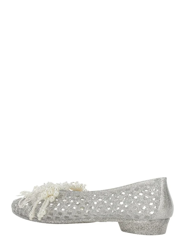HEAVENLY JELLY 'Muse' Metallic Color Ballet shoes with Beaded Details in Tech Fabric Women, photo 6 of 8 from Gaudenzi Boutique