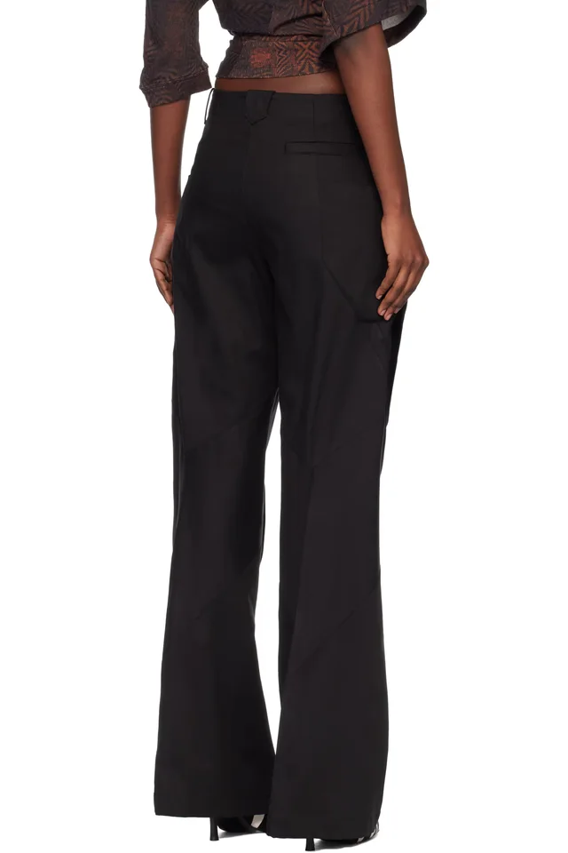 Kiko Kostadinov Black Centennial Trousers, photo 3 of 4 from SSENSE