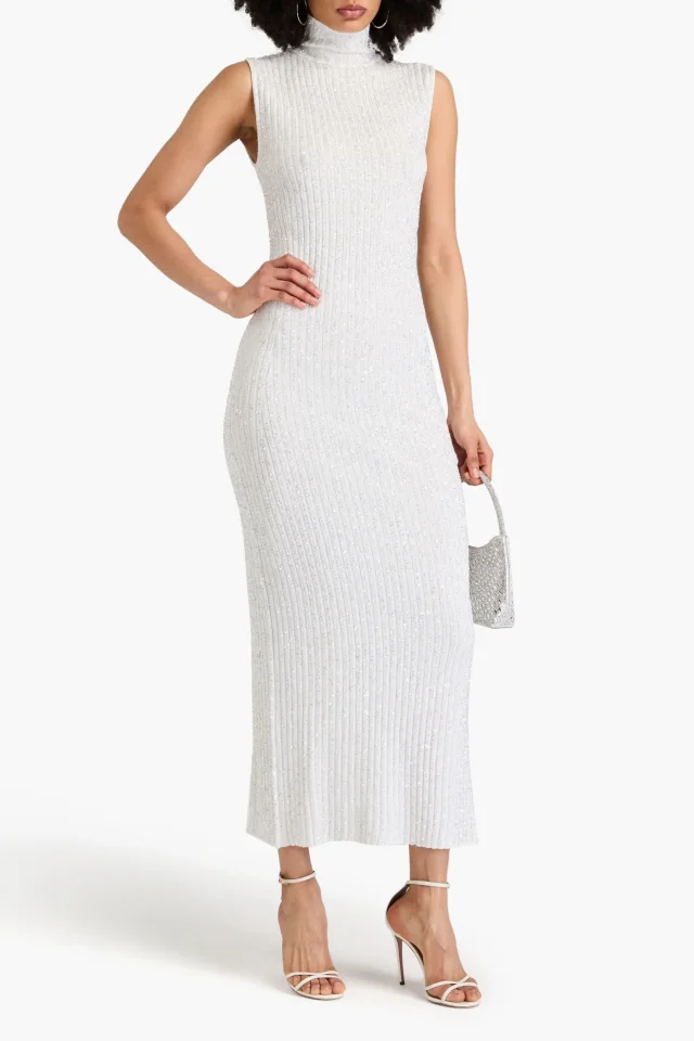 Missoni Sequined Ribbed-Knit Maxi Dress, photo 2 of 4 from THE OUTNET