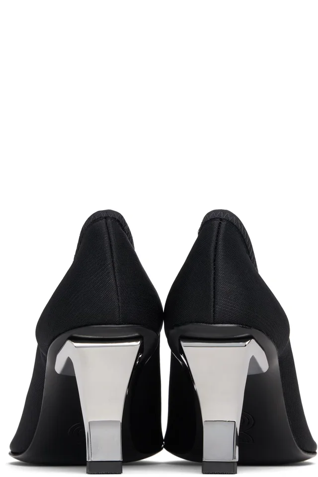 Nicole Saldaña Black Harper Mesh Heels, photo 2 of 5 from SSENSE