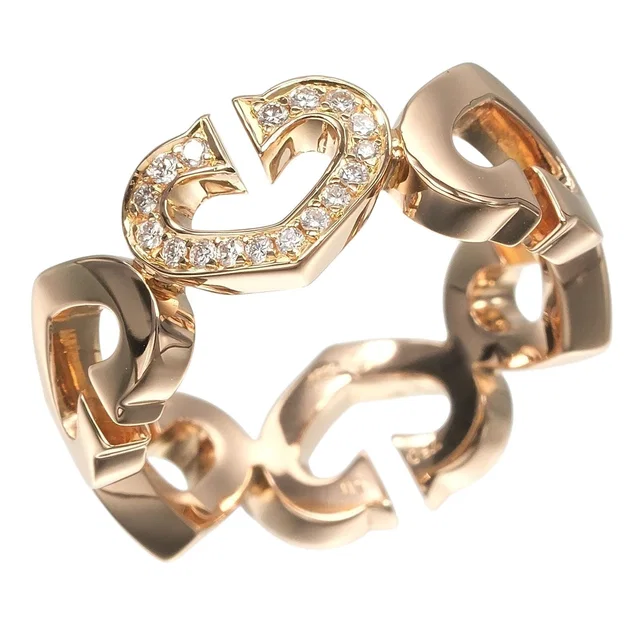 Cartier C Heart Au750 Diamond Ring Size 10 from LuxUness