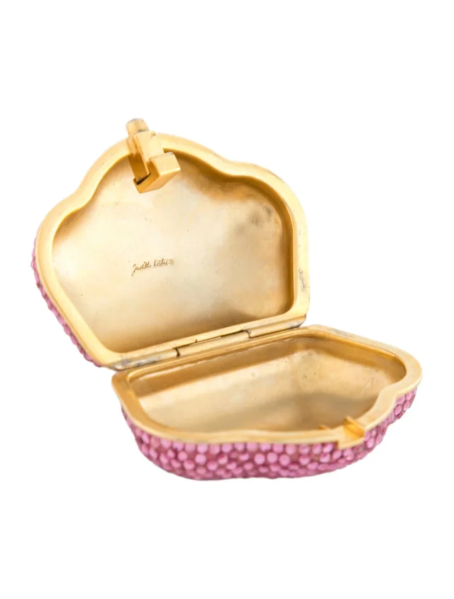 Judith Leiber Crystal Embellished Clutch in pink from The RealReal, photo 2 of 4