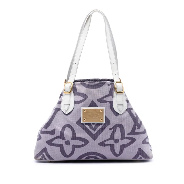 Purple Louis Vuitton Monogram Tahitienne Cabas PM Tote Bag in Purple Canvas from Designer Revival