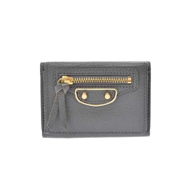 Balenciaga Wallet Gray Leather Tri Fold in gray Leather from Poshmark