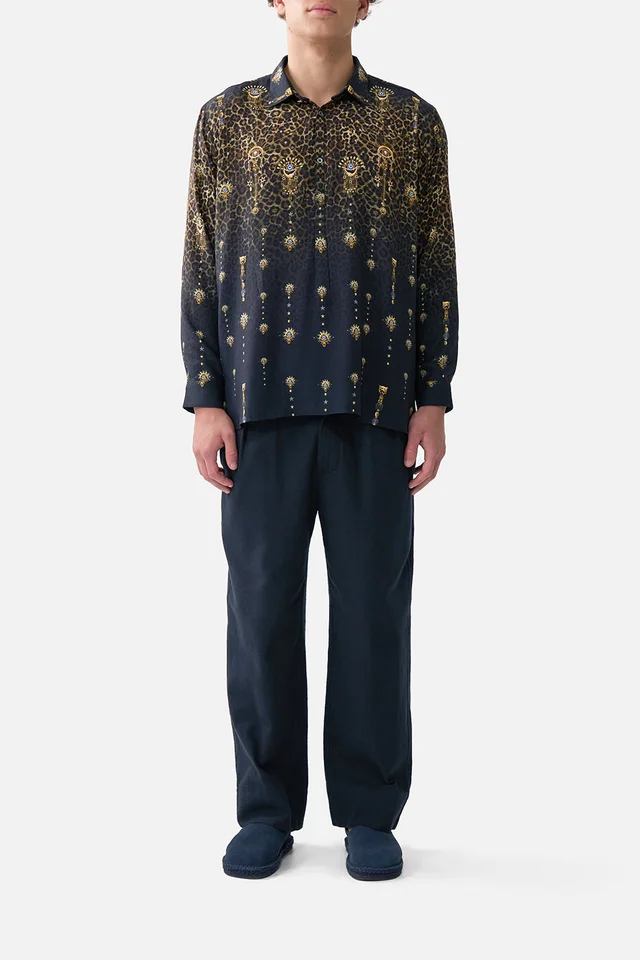 Camilla eBoutique LONG SLEEVE HALF PLACKET TUNIC SHIRT FELINE FOLKLORE from CAMILLA, photo 1 of 1