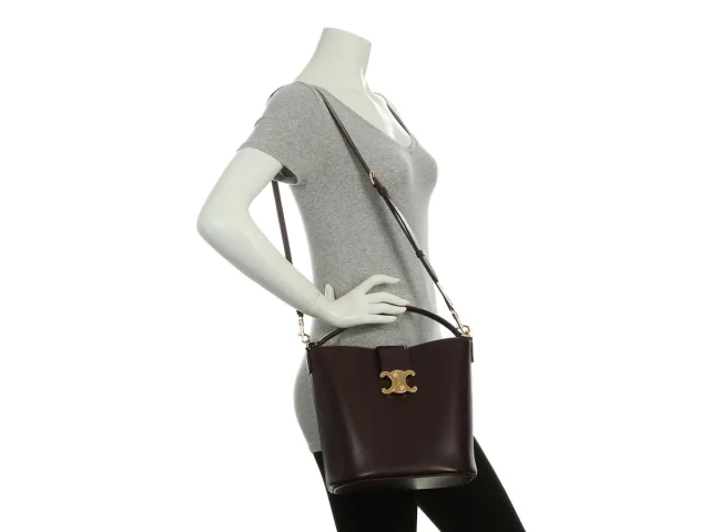 Celine Medium Deep Burgundy Louise in Burgundy Leather from Ann's Fabulous Finds, photo 10 of 10