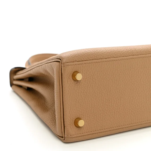 Hermès Togo Kelly Retourne 25 Chai in Togo leather from FASHIONPHILE, photo 8 of 12