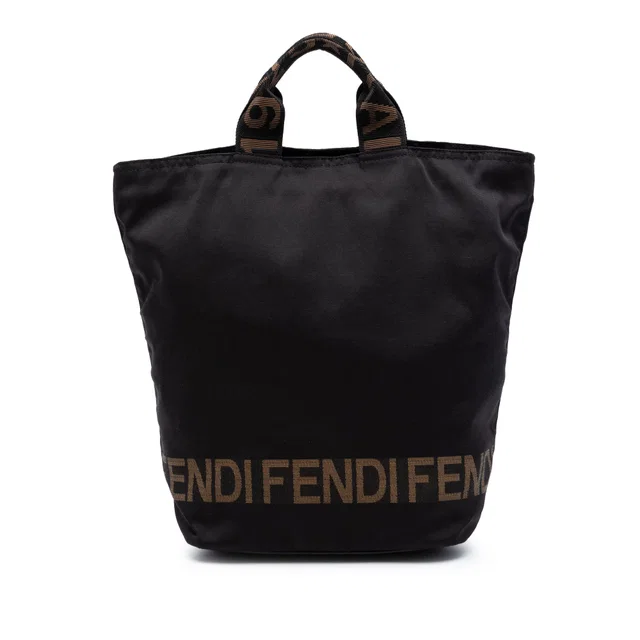 Brown Fendi Nylon Tote in Brown Nylon from Designer Revival