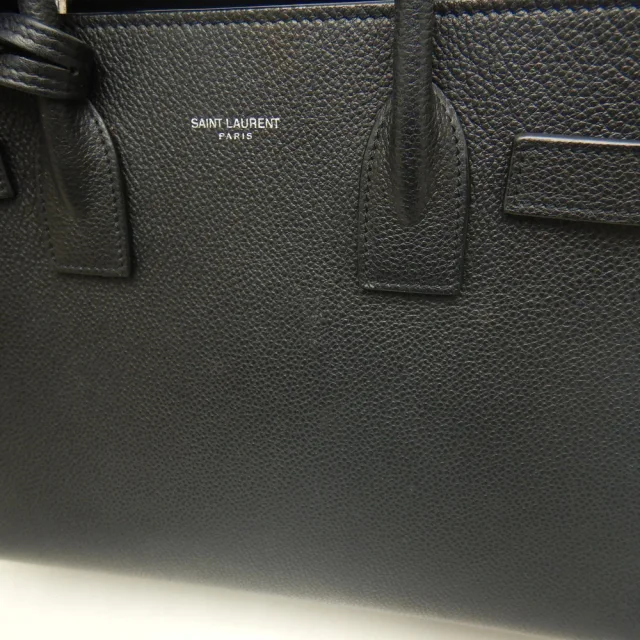 Saint Laurent Sac de Jour Baby Calf Handbag in Black Calfskin from LuxUness, photo 6 of 8