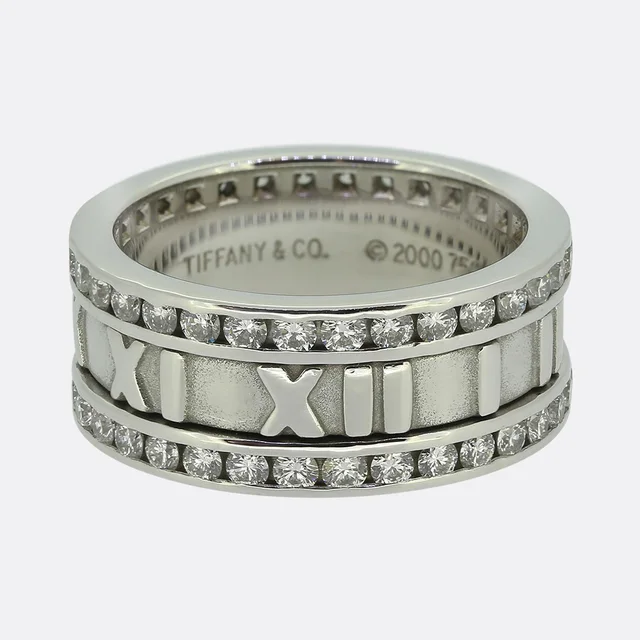 Tiffany & Co. Diamond Atlas Ring Size M (53) from The Vintage Jeweller