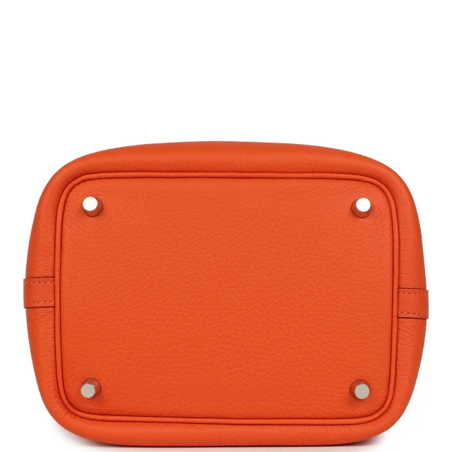 Hermès Picotin Lock 18 Tangerine Clemence Palladium Hardware in Orange Clemence from Madison Avenue Couture, photo 1 of 1