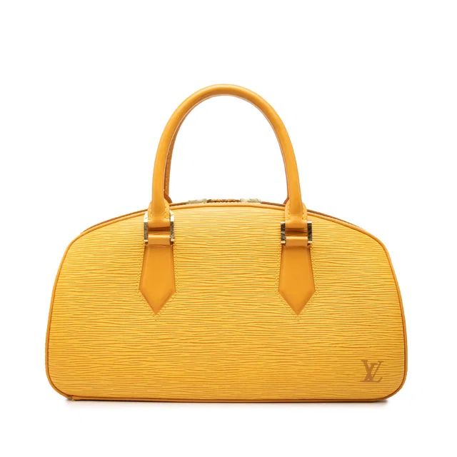 Yellow Louis Vuitton Epi Jasmine Handbag in Yellow Leather from Designer Revival