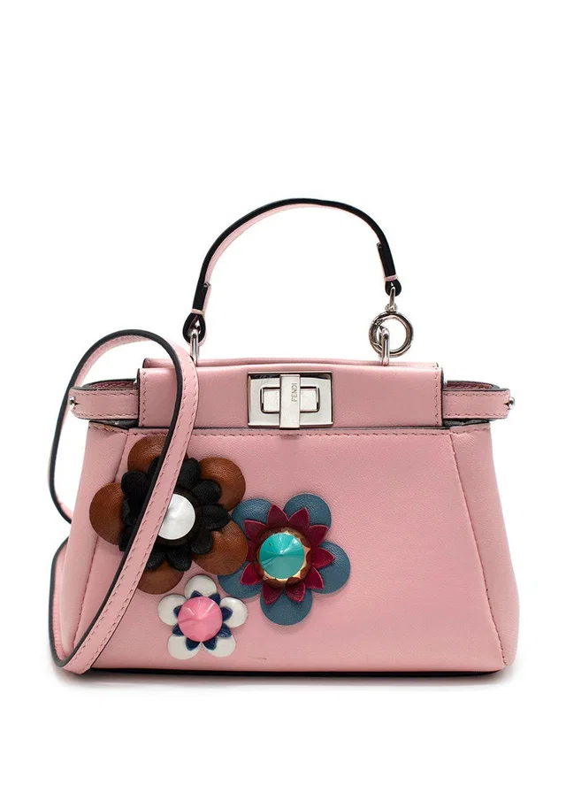 Fendi Micro Peekaboo-Style Leather Bag in Leather from HEWI