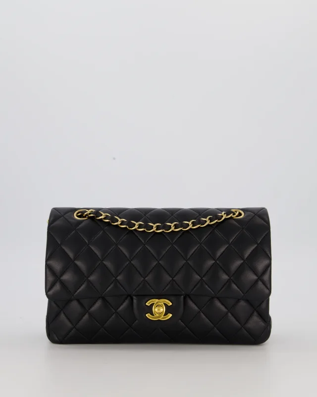 Chanel Medium Classic Double Flap Bag in Black Lambskin from Sellier, photo 2 of 19
