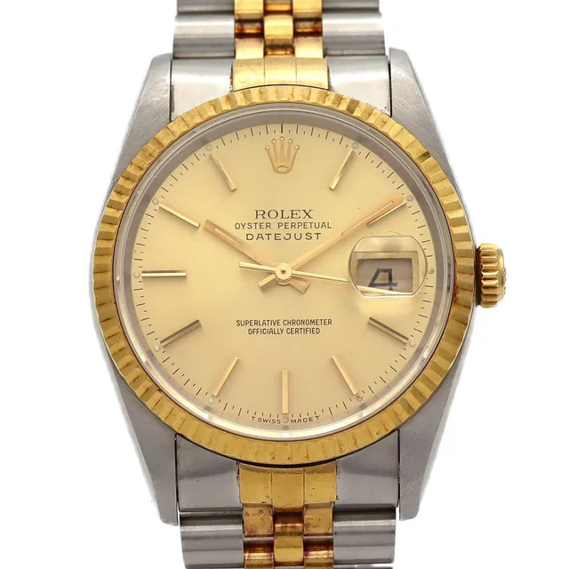 Rolex Datejust Stainless Steel Yellow Gold Automatic in Yellow from The Reluxe