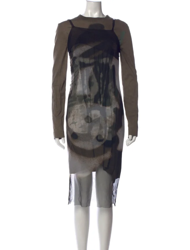 Givenchy Graphic Print Midi Length Dress in multicolor from The RealReal