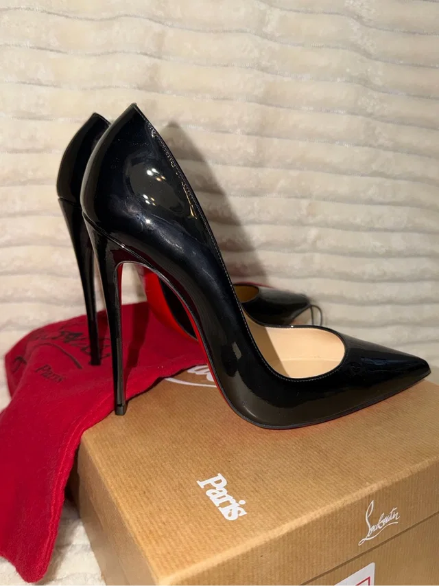 Christian Louboutin So Kate 120 Mm Black Patent Pointed Toe Pumps in black Patent leather from Poshmark