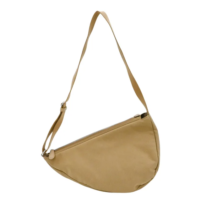 The Row Khaki Nylon Slouchy Banana Bag in Green Nylon from Clotheshorse Anonymous